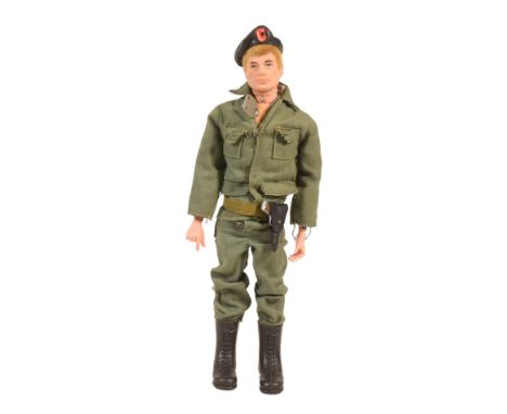 Action Man - a vintage 1970s Palitoy made Action Man Talking Commander with working voice mechanism, rubber beret, matching t