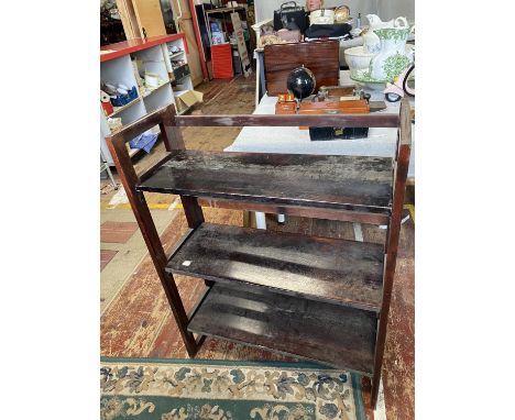 A foldable three shelf unit (ideal for fairs etc) 93x71x30cm, shipping unavailable 