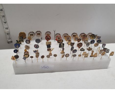 A large selection of collectable assorted stick pins 