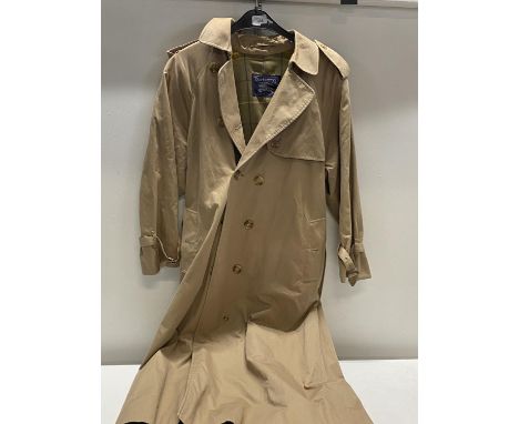A vintage Burberry (Burberrys) long trench coat size 10 
