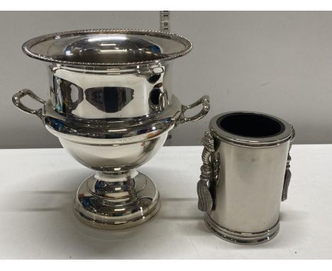 A vintage Arthur Price silver plated champagne bucket and bottle holder 