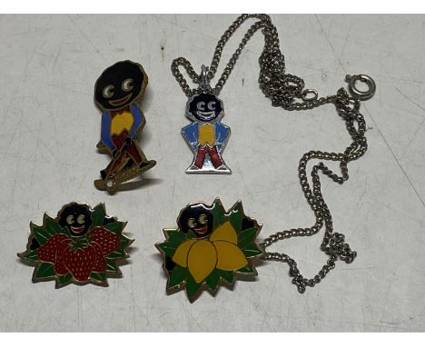 Four vintage Robertson's badges etc Notice from the the-saleroom.com: These items are listed on the basis they are illustrati