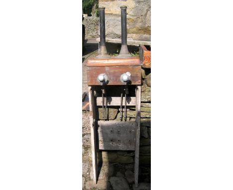 Pair of vintage beer pumps140cm high 