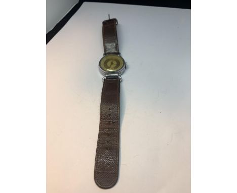 A CIMIER MILTIARY WRIST WATCH AND COMPASS 
