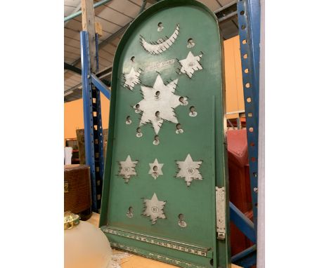 A VINTAGE 'SILVER STAR' BAGATELLE BOARD 