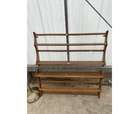 TWO ERCOL WALL MOUNTED PLATE RACKS 