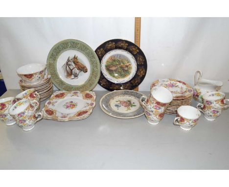 Quantity of Tuscan Provence pattern tea and table wares together with further mixed items