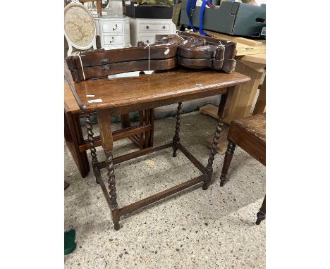 Early 20th Century barley twist framed occasional table