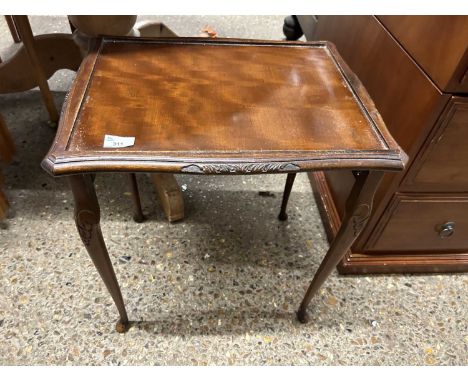 Mahogany occasional table on cabriole legs