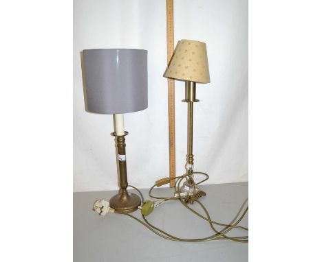 Two modern table lamps