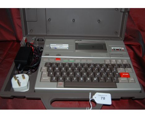 Epson HX-20 vintage laptop (Known as the first ever laptop) circa 1982.