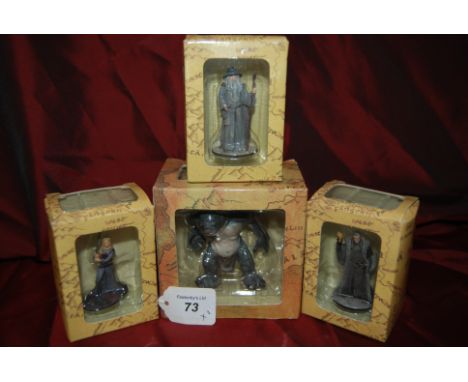 Collection of 23 diecast Lord of the rings miniature boxed figures.