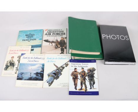Falklands War Reference books and Ephemera: Osprey Men at Arms series  Battle for the Falklands volumes 1,2,3 , Argentine For