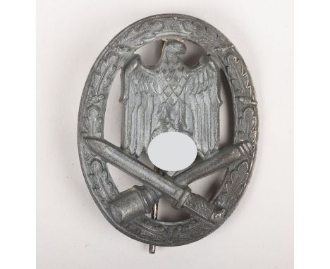 WW2 German Army / Heer General assault badge by C.E. Juncker, Berlin. Zinc construction with soldered on set up. Unmarked, ty