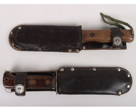 British Type D Survival Knives: Early 1st pattern 1950s  knife , blade with Wilkinson trade mark stamped to one side of other