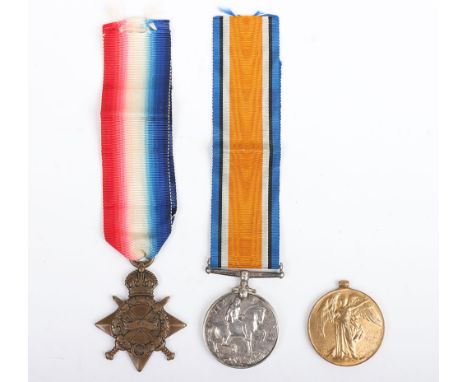 A Great War 1914-15 Star trio of medals to the Royal Field Artillery, 1914-15 Star Medal, “L-3240 GNR L. BANCROFT R.F.A.”, Br