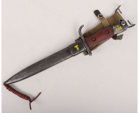 Argentine Marines Imara Combat Knife: These combat knives were reformed M1909 bayonets from Argentine A.R.A / A.A.M.Z. arsena