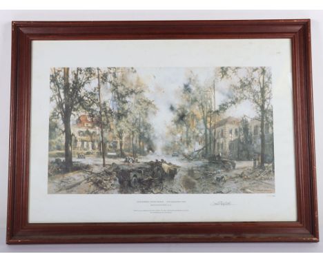WW2 1944 Oosterbeek Cross Roads Limited Edition Print by David Shepherd O.B.E:  Signed limited edition print  338 of 1000  mo
