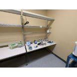 LAB WORKBENCH W/ LIGHTING AND POWER SETUP