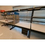 LAB WORKBENCH W/ LIGHTING AND POWER SETUP