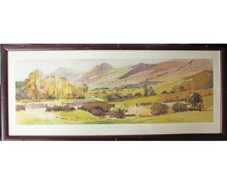 Carriage Print Edale by Jack Merriott. In an original type glazed frame.