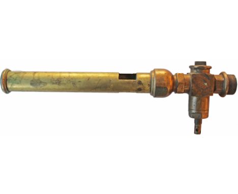 Hunslet organ pipe steam locomotive whistle complete with operating valve. Measures 17in long x 1.5in diameter.
