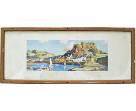 Carriage Print, Gorey Harbour, Jersey from an original painting by Frank Sherwin from the Southern Region (B) series. In an o