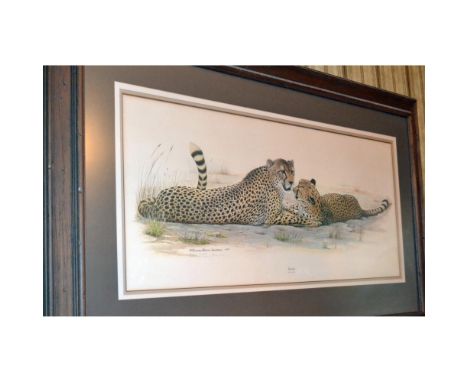 A Limited Edition Print, Signed in Pencil by Celebrated Wildlife Artist, Richard Evans Younger, entitled "Cheetah" issued in 