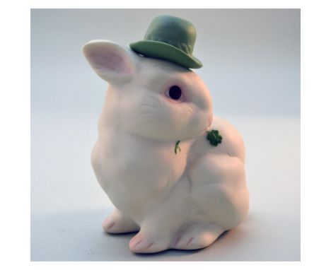 Bisque Porcelain Decorated, hand created, hand painted by the Cybis Artists. USA. Featuring the Irish Version of Snowflake. I