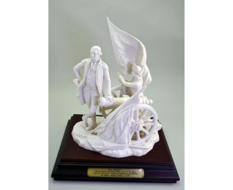 Bisque Porcelain White, hand created by W.Goebel, sculpted and signed by Artist Gerhard Bochmann. Featuring George Washington