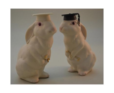 Bisque Porcelain Decorated, hand created, hand painted by the Cybis Artists. Featuring the Graduates, Male decorated in Black
