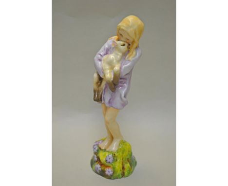 Fine Bone China, Hand -Made, Hand-Painted Figurine by F.G.Doughty for Royal Worcester. Childrens Collection. Vintage. Issued: