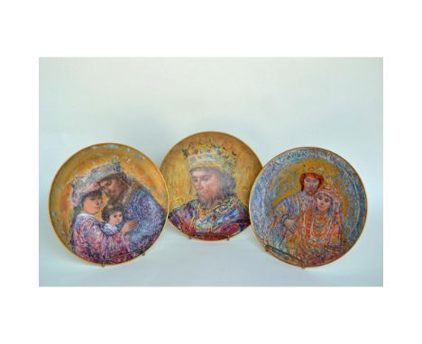 Fine Bone China, Glazed Decorated from America's Premier Plate Artist - Edna Hibel. Vintage David Series, featuring David The
