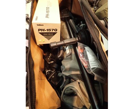 Collection of tripods GIT20 Manfrotto and accessories