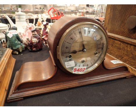 Junghans Westminster Chimes mantel clock 1/4 striking platform escapement ( key in office - 8402 ) 