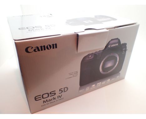 Canon EOS 5D mark IV ( WG ) boxed camera body only CONDITION REPORT: Unfortunately we are unable to comment on the working or