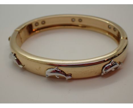 Boxed Brooks and Bentley dolphin bangle