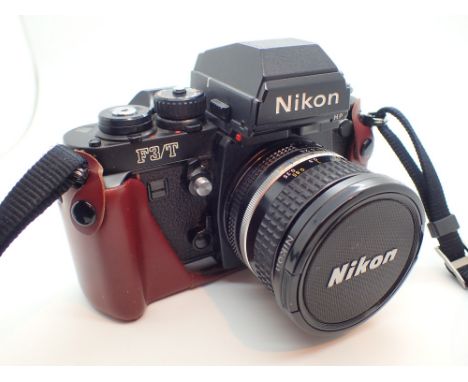 Nikon F3/T film camera body with Nikkor 20mm 1:2.8 lens