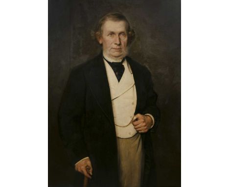 Late 19th century English schoolPortrait of Charles John Hegan (1845-1938), three quarter length, oil on canvas, 105.5 x 75cm
