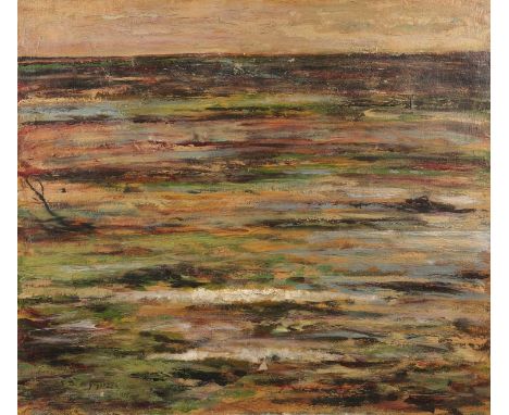 Attributed to André Dunoyer de Segonzac (1884-1974)Seascape, signed, oil on canvas, 70 x 80cmThe paint is cracking and liftin