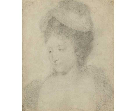 Thomas Stothard (1755-1834)Head and shoulders portrait of Mrs Stothard, pencil, 20.5 x 17cm