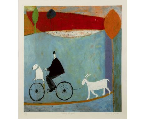 Annora Spence (b.1963)Walking the Goat, signed in pencil and no. 140/250 to the margin, lithograph, 45.5 x 42cm