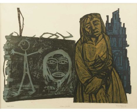 Ru van Royen (20th century)Street corner, artist's proof, signed in pencil and dated '55, lithograph; Angelo Kostas (20th/21s