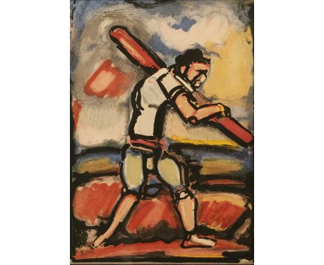 Georges RouaultChrist carrying the cross (from The Passion), lithograph in colours, 28 x20cm