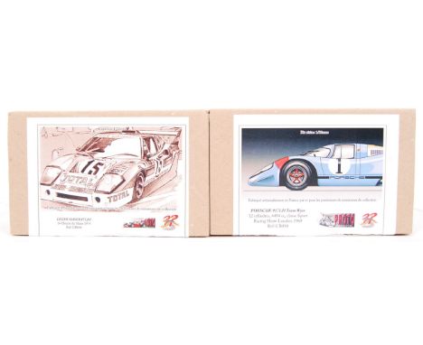 Two ' Proto Slot Kit ' slot car 1:32 scale plastic model kits - Ligier Maserati JS2 and Porsche 917LH Team Wyer. Both appear 