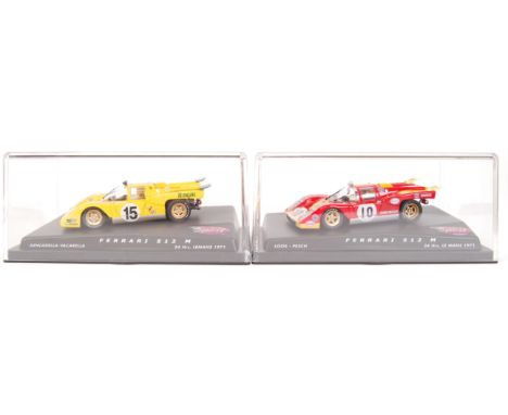 A collection of 2x original contemporary Spirit 1/32 scale plastic slot cars to include; Ferrari 515 M & Ferrari 512 M Loos- 