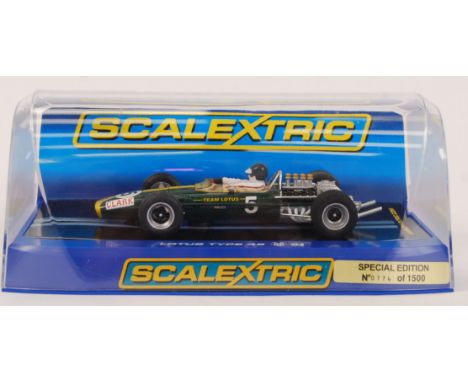 An original contemporary Scalextric 'The Classic Collection' Limited Edition 1/32 scale C3222 Team Lotus 49 1967 Jim Clark No