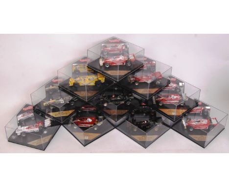 A collection of 10x original contemporary 1/43 scale Quartzo diecast model F1 Formula One cars to include; Q4050, 4004, 4044,