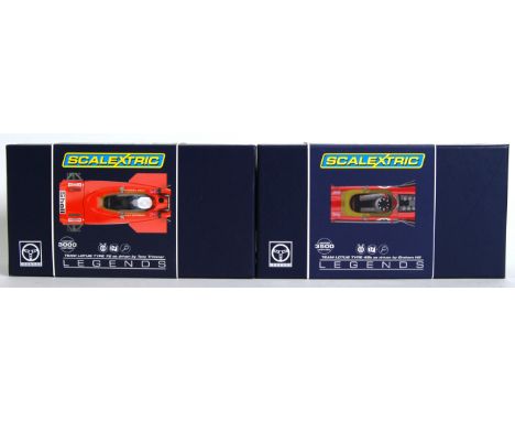 A collection of 2x original contemporary 1/32 scale limited edition Scalextric boxed Legends racing slot cars to include; C36