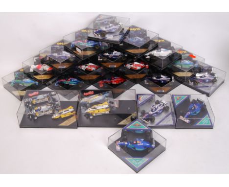 A collection of 20x original 1/32 scale ONYX diecast model F1 Formula One racing cars to include; 285, 284, 179,4034, 4033, 2